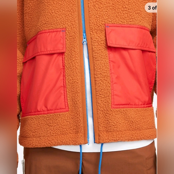 Nike Sportswear Sport Essentials Sherpa Fleece Mens Zip Jacket DD5021-246 $150 - Picture 8 of 8